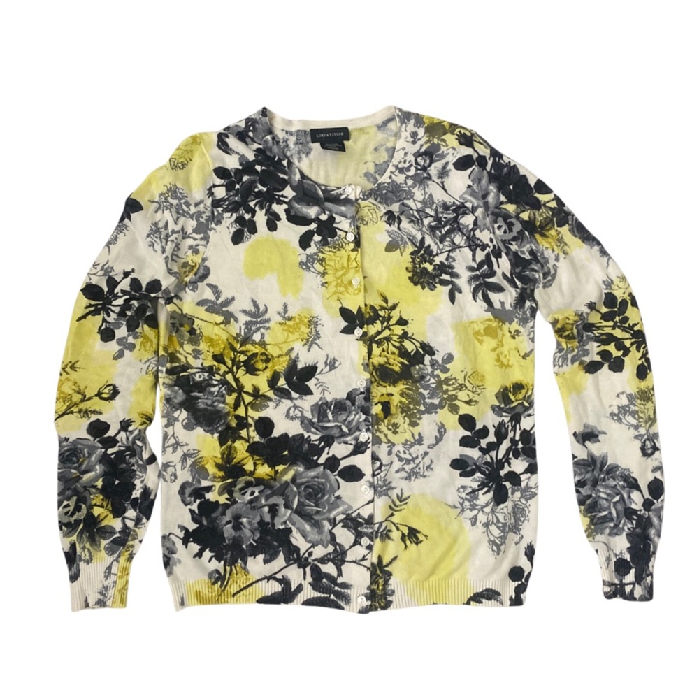 Lord and Taylor floral cardigan.